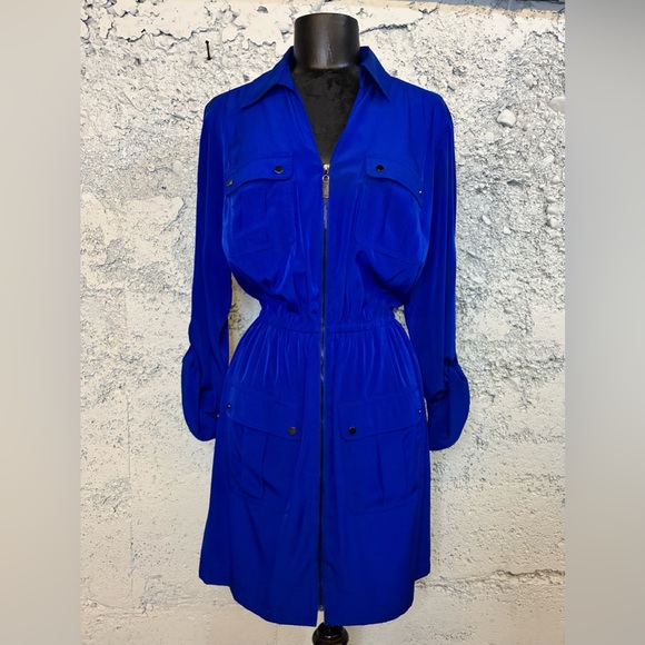 Alfani Dresses & Skirts - Vibrant Blue Long-Sleeve Alfani Dress